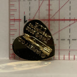 Stargazing on a Heart Lapel Hat Pin