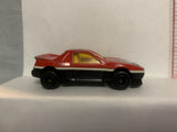 Red #42 Pontiac Fiero  Majorette Loose Diecast Car 1/55 IL