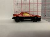 Red #42 Pontiac Fiero  Majorette Loose Diecast Car 1/55 IL