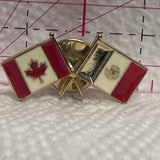 Canadian Mexican Friendship Flag  Lapel Pin