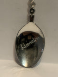 Edmonton Cross Stitch Rose Alberta Souvenir Spoon
