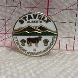 Stavely Alberta in the Heart of Farming and Ranching  Lapel Pin
