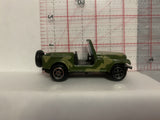 Green Camo Jeep Unbranded Loose Diecast Car 1/64 IL