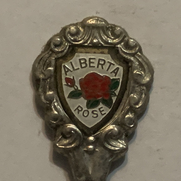 Calgary Alta Wild Rose Alberta Collectable Souvenir Spoon EP
