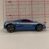 Blue Police Interceptor Cadillac Cien ©2002 Hot Wheels Diecast Car BK