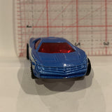 Blue Police Interceptor Cadillac Cien ©2002 Hot Wheels Diecast Car BK