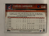 #630 Carlos Carrasco Cleveland Indians 2015 Topps Series two Baseball Card