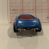 Blue Police Interceptor Cadillac Cien ©2002 Hot Wheels Diecast Car BK