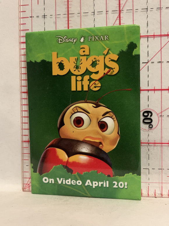 A Bugs Life Disney Pixar Movie Poster Button Pinback