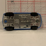 Blue Police Interceptor Cadillac Cien ©2002 Hot Wheels Diecast Car BK