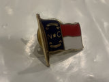 North Carolina State Flag Lapel Hat Pin
