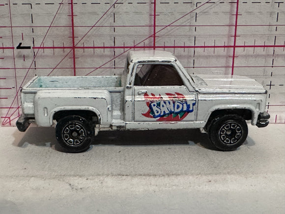 White Bandit Chevy Sidestep Truck Unbranded Diecast Car