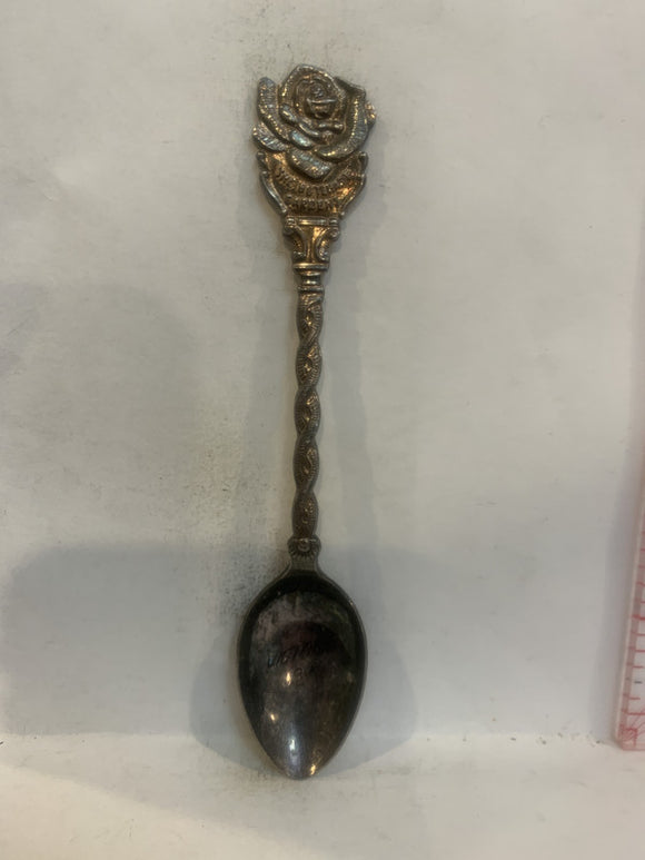 The Butchart Gardens Victoria BC Rose Flower Souvenir Spoon