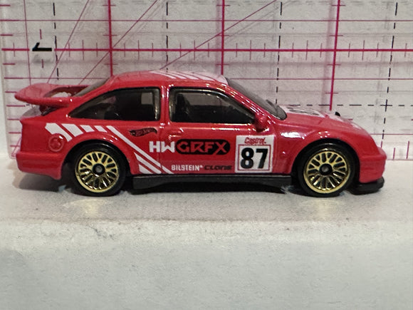 Red '87 Ford Sierra Cosworth R36 2021 Hot Wheels Diecast Car
