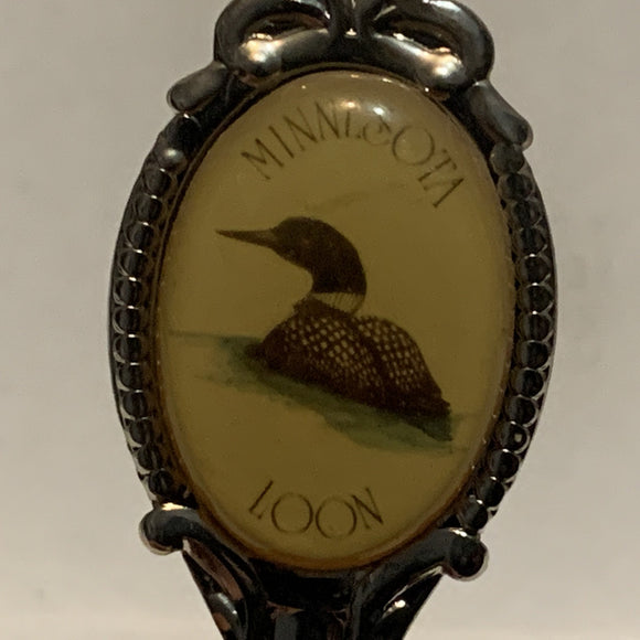 Loon Bird Minnesota State Paul Bunyan Collectable Souvenir Spoon CG