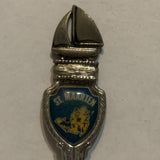 St Maarten Sail Boat Islands Collectable Souvenir Spoon EQ