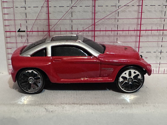 Red Jeep Jeepster Maisto Diecast Car