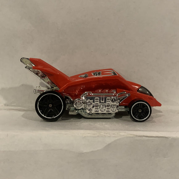 Red Turbo Rooster ©2016 Hot Wheels Diecast Car BK