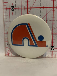 Quebec Nordiques Logo NHL Hockey Button Pinback