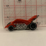 Red Turbo Rooster ©2016 Hot Wheels Diecast Car BK