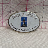 Village of Delburne The Lamp in Parkland's Window  Lapel Pin