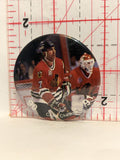 Chris Chelias Chicago Blackhawks 90 91 NHL Button Pinback