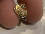 S Star N Crest Emblem Lapel Hat Pin