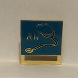 RN Nurse Stethoscope Lapel Hat Pin