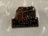 B & S V R R JS8419 Boone Iowa Train Engine Lapel Hat Pin