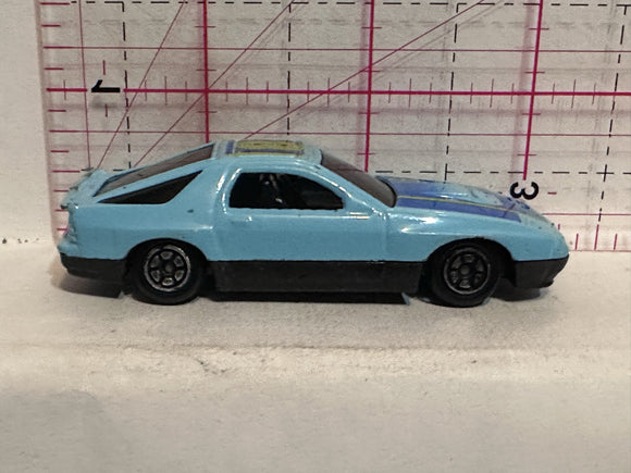 Blue Mazda RX-7 Super 8  Yatming  Diecast Car