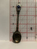 Blue White Vase Windmill Souvenir Spoon