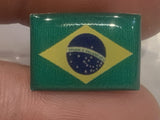 Brasil Flag Lapel Hat Pin