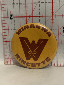 Winakwa Ringette Winnipeg Button Pinback