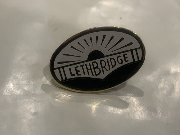 Lethbridge City Logo Lapel Hat Pin