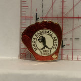 Minor Baseball Assoc Red Deer Ball Glove Lapel Hat Pin
