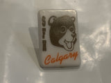 SFH Calgary Bear Mascot Lapel Hat Pin