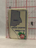 Peace Country Ringette Zone 8 Button Pinback