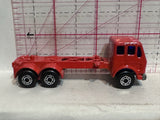 Red Mercedes Container Truck Superfast  Matchbox Diecast Car