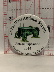 Leduc West Antique Society 2014 Allis Chalmers Button Pinback