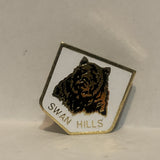 Swan Hills Grizzley Bear Alberta Lapel Hat Pin