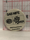 Sab Nife Nife Powertronic Corporation Button Pinback