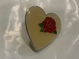 Red Rose Heart Lapel Hat Pin