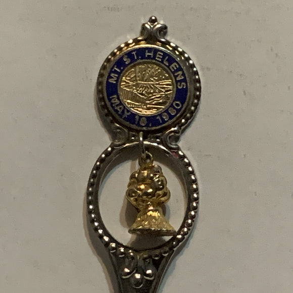 Mount St Helens May 18 1980 Volcanoe Collectable Souvenir Spoon CH