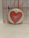 Pink Heart Button Pinback