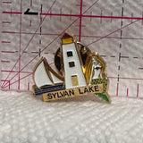 Sylvan Lake Lighthouse Alberta  Lapel Pin