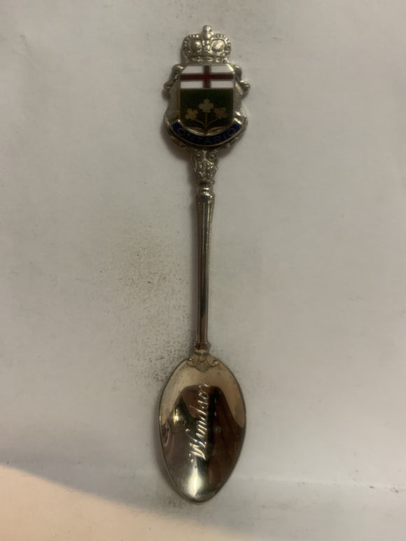 Windsor Ontario Flag Crest Emblem Souvenir Spoon