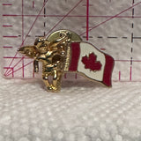 Guardian Angel Canadian Flag  Lapel Pin