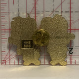 Pair of Lions Mascot Lapel Hat Pin
