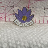 Manitoba Crocus Flower  Lapel Pin
