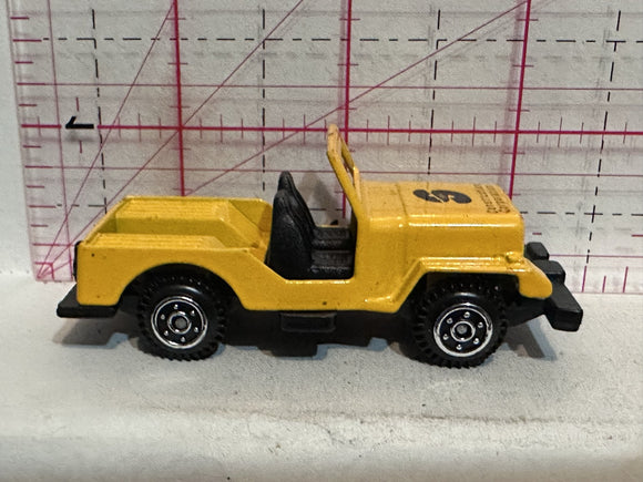 Yellow Construction Corp Jeep Unbranded Diecast Car